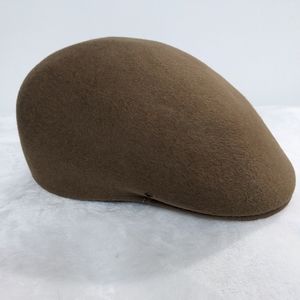 Men's KANGOL Vintage Carimac Tan 100% Wool Cap Size Large